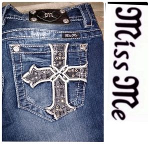 Miss Me Signature-Rise Boot Jeans Size W30XL28